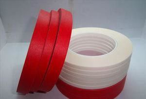 Rotes Haustier-zusammengesetztes Krepp-Papier-selbsthaftendes Kreppband für die hohe Temperatur beständig